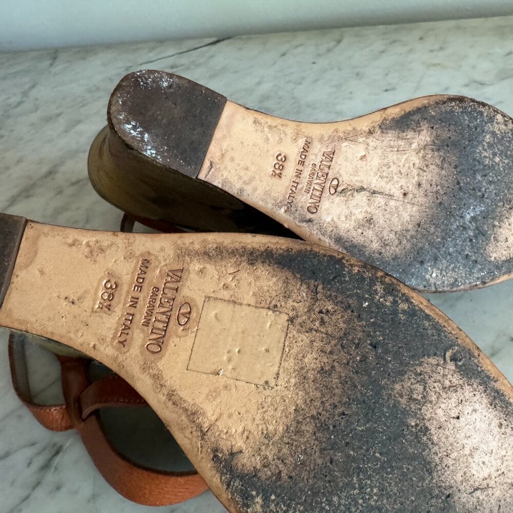 Vintage Valentino Wedge Sandals - Picture 5 of 8
